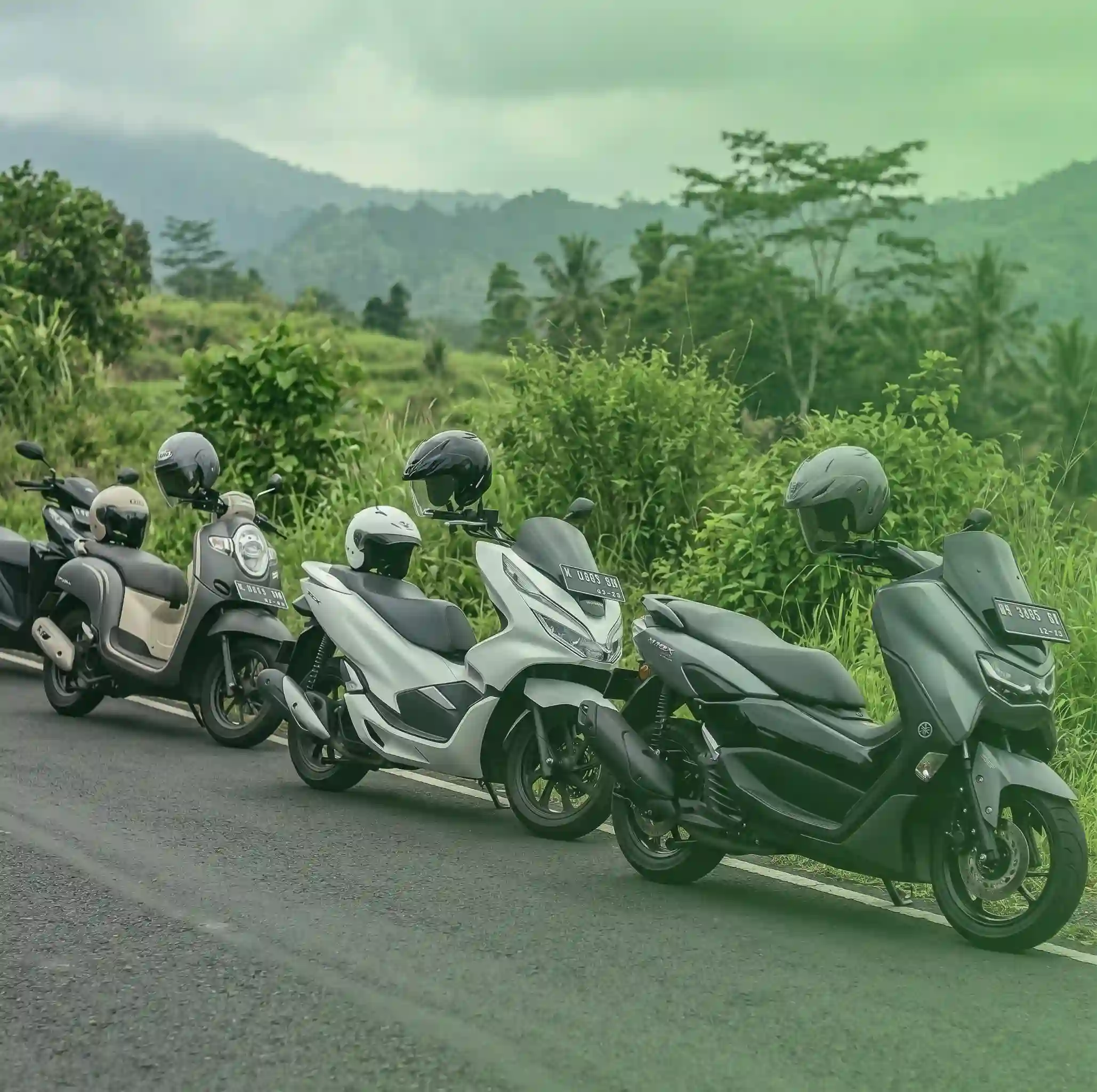 Motorbike rental options available in Bali